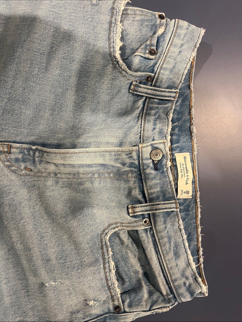 Abercrombie & Fitch Light Wash Flare Jeans - Picture 2 of 4